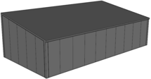 Lessenaarsdak loods/ garage 5x10m| Nokhoogte 3m | Vanaf € 21.869,- excl. BTW