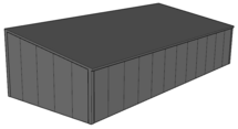 Lessenaarsdak loods/ garage 5x12m| Nokhoogte 3m | Vanaf € 23.841,- excl. BTW