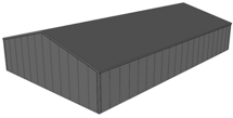 Zadeldak loods 12x20m | Goothoogte 3m | Vanaf 54.238,- excl. BTW