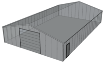 Zadeldak loods 12x20m | Goothoogte 3m | Vanaf 54.238,- excl. BTW