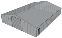 Zadeldak loods 15x20m | Goothoogte 3m | Vanaf € 63.160,- excl. BTW