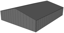 Zadeldak loods 14x18m | Goothoogte 3m | Vanaf € 54.849,- excl. BTW