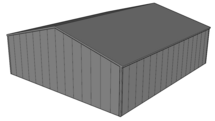 Zadeldak loods 14x16m | Goothoogte 4m | Vanaf € 59.649,- excl. BTW
