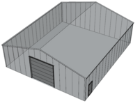 Zadeldak loods 14x16m | Goothoogte 4m | Vanaf € 59.649,- excl. BTW