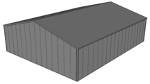 Zadeldak loods 14x18m | Goothoogte 4m | Vanaf € 64.708,- excl. BTW
