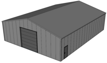 Zadeldak loods 14x18m | Goothoogte 4m | Vanaf € 64.708,- excl. BTW