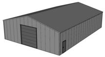 Zadeldak loods 14x20m | Goothoogte 4m | Vanaf € 70.888,- excl. BTW
