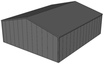Zadeldak loods 12x14m | Goothoogte 4m | Vanaf 48.376,- excl. BTW