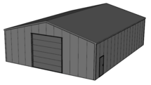 Zadeldak loods 12x16m | Goothoogte 4m | Vanaf 53.382,- excl. BTW