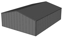 Zadeldak loods 12x16m | Goothoogte 4m | Vanaf 53.382,- excl. BTW