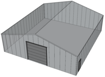 Zadeldak loods 15x16m | Goothoogte 4m | Vanaf € 63.855,- excl. BTW