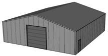 Zadeldak loods 15x16m | Goothoogte 4m | Vanaf € 63.855,- excl. BTW