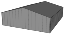 Zadeldak loods 15x18m | Goothoogte 4m | Vanaf € 69.200,- excl. BTW