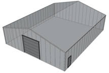 Zadeldak loods 15x18m | Goothoogte 4m | Vanaf € 69.200,- excl. BTW