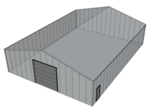 Zadeldak loods 15x20m | Goothoogte 4m | Vanaf € 74.545,- excl. BTW