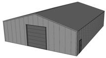 Zadeldak loods 15x20m | Goothoogte 4m | Vanaf € 74.545,- excl. BTW