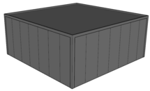 Platdak loods/ garage 7x7m| Goothoogte 3m | Vanaf € 27.096,- excl. BTW