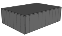 Platdak loods/ garage 7x10m | Goothoogte 3m | Vanaf € 32.038,- excl. BTW
