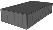 Platdak loods/ garage 7x14m | Goothoogte 3m | Vanaf € 39.311,- excl. BTW