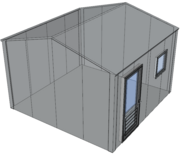 Zadeldak berging 4x4m | Goothoogte 2,2m | Vanaf € 13.783,- excl. BTW