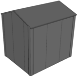 Zadeldak berging 2,5x3m | Goothoogte 2,5m | Vanaf € 6.510,- excl. BTW