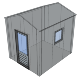 Zadeldak berging 2,5x3m | Goothoogte 2,5m | Vanaf € 6.510,- excl. BTW