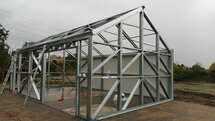 Zadeldak loods 5x10m | Goothoogte 3,0m | Vanaf € 21.473,- excl. BTW