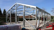 Zadeldak loods 6x10m | Goothoogte 2,5m | Vanaf 21.484.- excl. BTW
