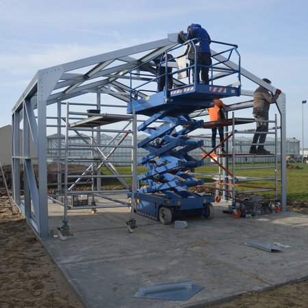 Zadeldak loods 6x10m | Goothoogte 2,5m | Vanaf 21.484.- excl. BTW