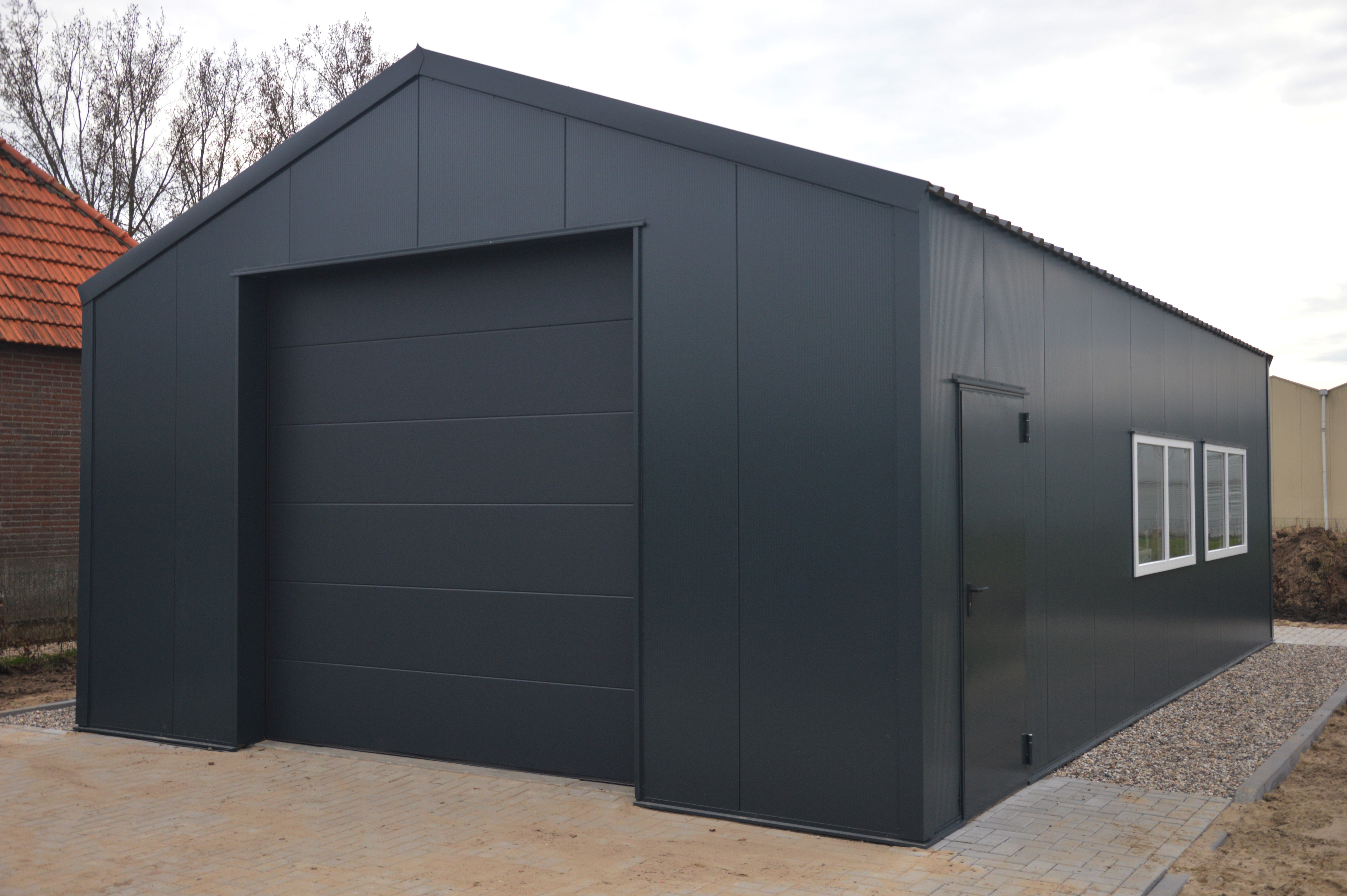 Zadeldak loods 6x10m | Goothoogte 4,0m | Vanaf 26.198 .- excl. BTW