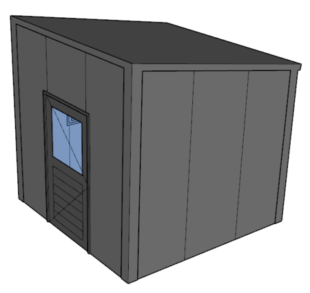 Lessenaarsdak berging 3x3m | Nokhoogte 3m| Vanaf € 7.608,- excl. BTW
