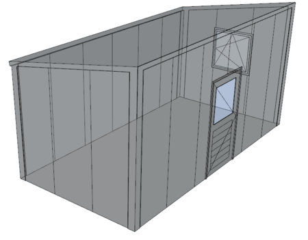 Lessenaarsdak berging 3x6m| Nokhoogte 3m | Vanaf € 10.258,- excl. BTW