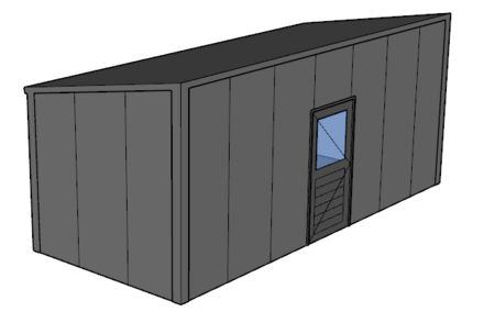Lessenaarsdak berging 3x7m| Nokhoogte 3m | Vanaf € 11.102,- excl. BTW