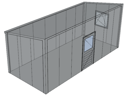 Lessenaarsdak berging 3x7m| Nokhoogte 3m | Vanaf € 11.102,- excl. BTW