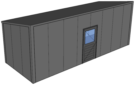 Lessenaarsdak berging 3x8m| Nokhoogte 3m | Vanaf € 12.009,- excl. BTW