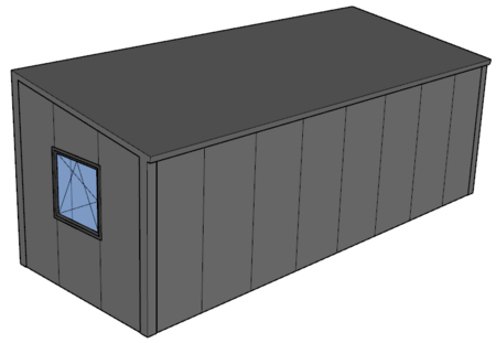 Lessenaarsdak berging 3x8m| Nokhoogte 3m | Vanaf € 12.009,- excl. BTW