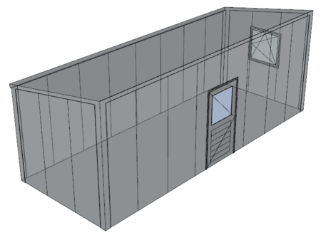 Lessenaarsdak berging 3x8m| Nokhoogte 3m | Vanaf € 12.009,- excl. BTW
