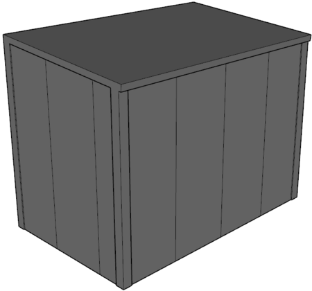 Lessenaarsdak berging 2,5x4m | Nokhoogte 3m
