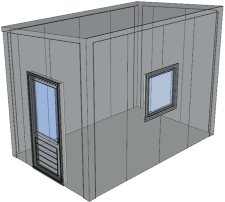 Lessenaarsdak berging 2,5x4m | Nokhoogte 3m