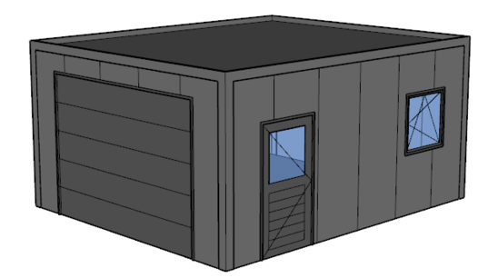 Platdak loods/ garage 5x6m | Goothoogte 3m | Vanaf € 22.413,- excl. BTW Platdak loods/ garage 5x6m | Goothoogte 3m | Vanaf € 22.413,- excl. BTW