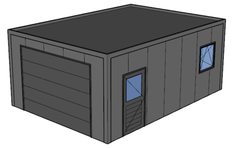 Platdak loods/ garage 5x7m | Goothoogte 3m | Vanaf € 23.939,- excl. BTW Platdak loods/ garage 5x7m | Goothoogte 3m | Vanaf € 23.939,- excl. BTW