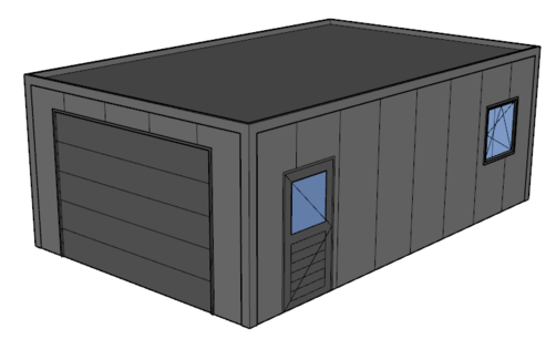 Platdak loods/ garage 5x8m | Goothoogte 3m | Vanaf € 25.313,- excl. BTW Platdak loods/ garage 5x8m | Goothoogte 3m | Vanaf € 25.313,- excl. BTW
