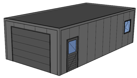 Platdak loods/ garage 5x10m | Goothoogte 3m | Vanaf € 28.313,- excl. BTW Platdak loods/ garage 5x10m | Goothoogte 3m | Vanaf € 28.313,- excl. BTW