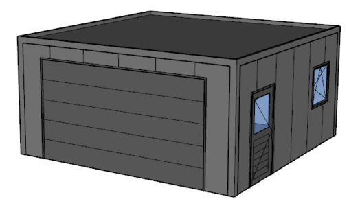 Platdak loods/ garage 6x6m | Goothoogte 3m | Vanaf € 23.976,- excl. BTW Platdak loods/ garage 6x6m | Goothoogte 3m | Vanaf € 23.976,- excl. BTW