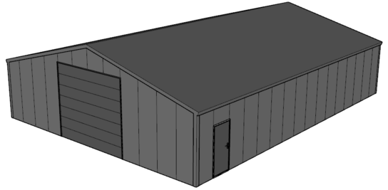Zadeldak loods 12m breed | Maatwerk Zadeldak loods 12m breed | Maatwerk