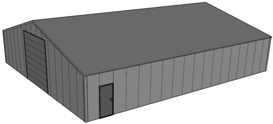 Zadeldak loods 15m breed | Maatwerk Zadeldak loods 15m breed | Maatwerk