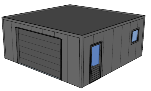 Platdak loods/ garage 7x7m| Goothoogte 3m | Vanaf € 27.096,- excl. BTW Platdak loods/ garage 7x7m| Goothoogte 3m | Vanaf € 27.096,- excl. BTW