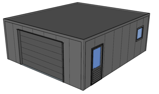 Platdak loods/ garage 7x8m | Goothoogte 3m | Vanaf € 28.709,- excl. BTW Platdak loods/ garage 7x8m | Goothoogte 3m | Vanaf € 28.709,- excl. BTW