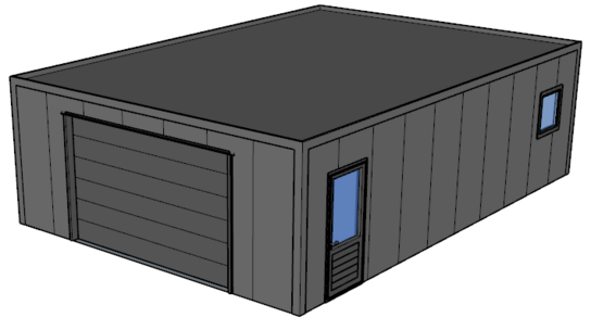 Platdak loods/ garage 7x10m | Goothoogte 3m | Vanaf € 32.038,- excl. BTW Platdak loods/ garage 7x10m | Goothoogte 3m | Vanaf € 32.038,- excl. BTW