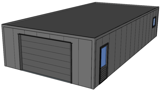 Platdak loods/ garage 7x14m | Goothoogte 3m | Vanaf € 39.311,- excl. BTW Platdak loods/ garage 7x14m | Goothoogte 3m | Vanaf € 39.311,- excl. BTW